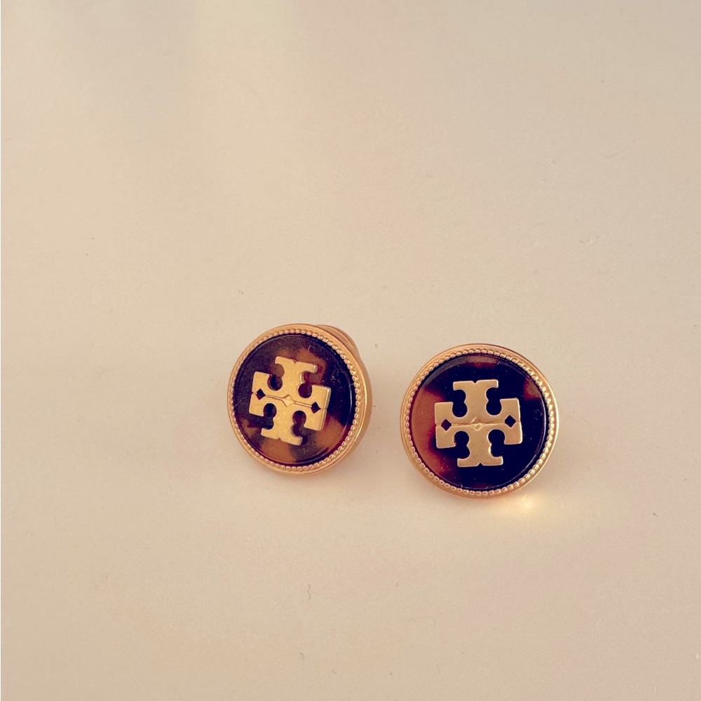 Tory Burch Tortoise Studs